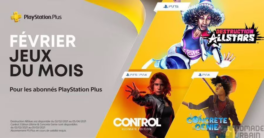PlayStation Plus les jeux du mois de février 2021