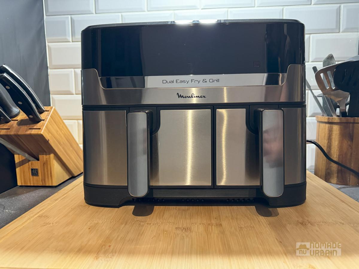 Test Moulinex Dual Easy Fry & Grill : Pour les couples qui veulent cuisiner un repas complet en une fois 