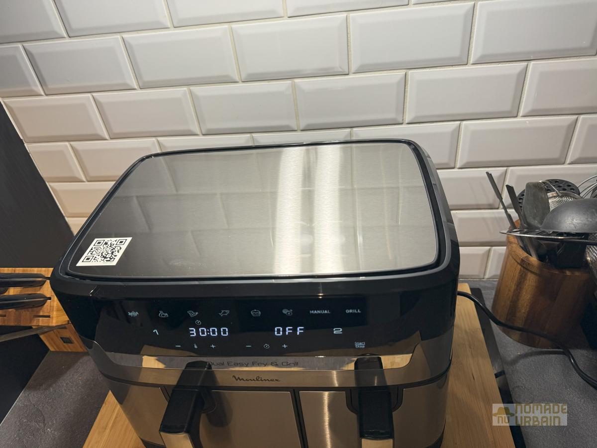 Test Moulinex Dual Easy Fry & Grill : Pour les couples qui veulent cuisiner un repas complet en une fois 