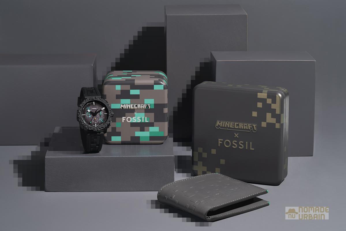 Fossil x Minecraft : Une rencontre entre montre, gaming et pixel art