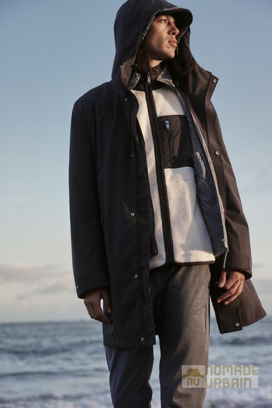 Aigle Chérir la mer : une parka stylé en filets de pêche
