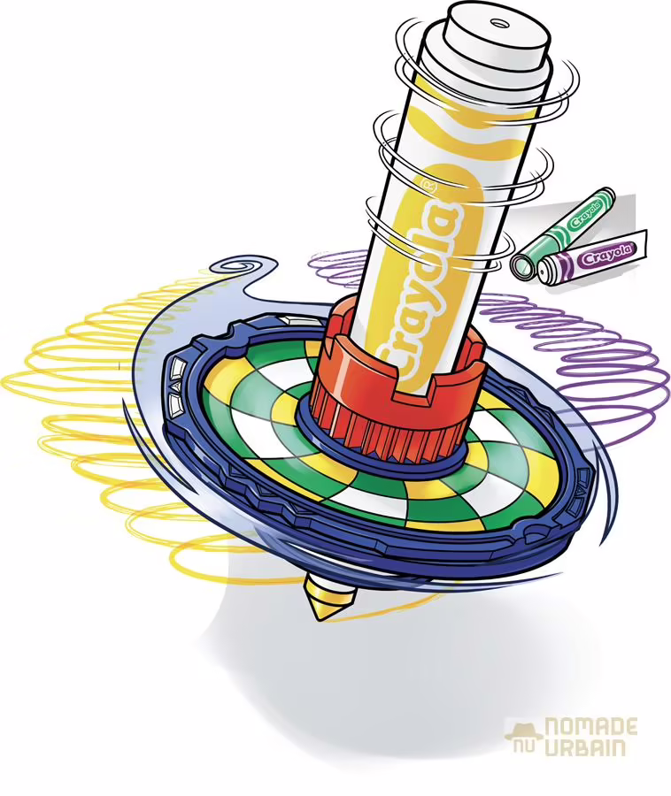 Colourwhirls : Quand les toupies transforment le jeu en œuvre d’art !