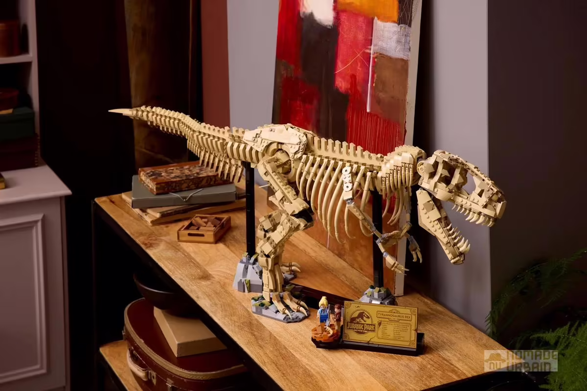 Lego Tyrannosaurus rex : Le fossile de T-Rex de briques et d'os !