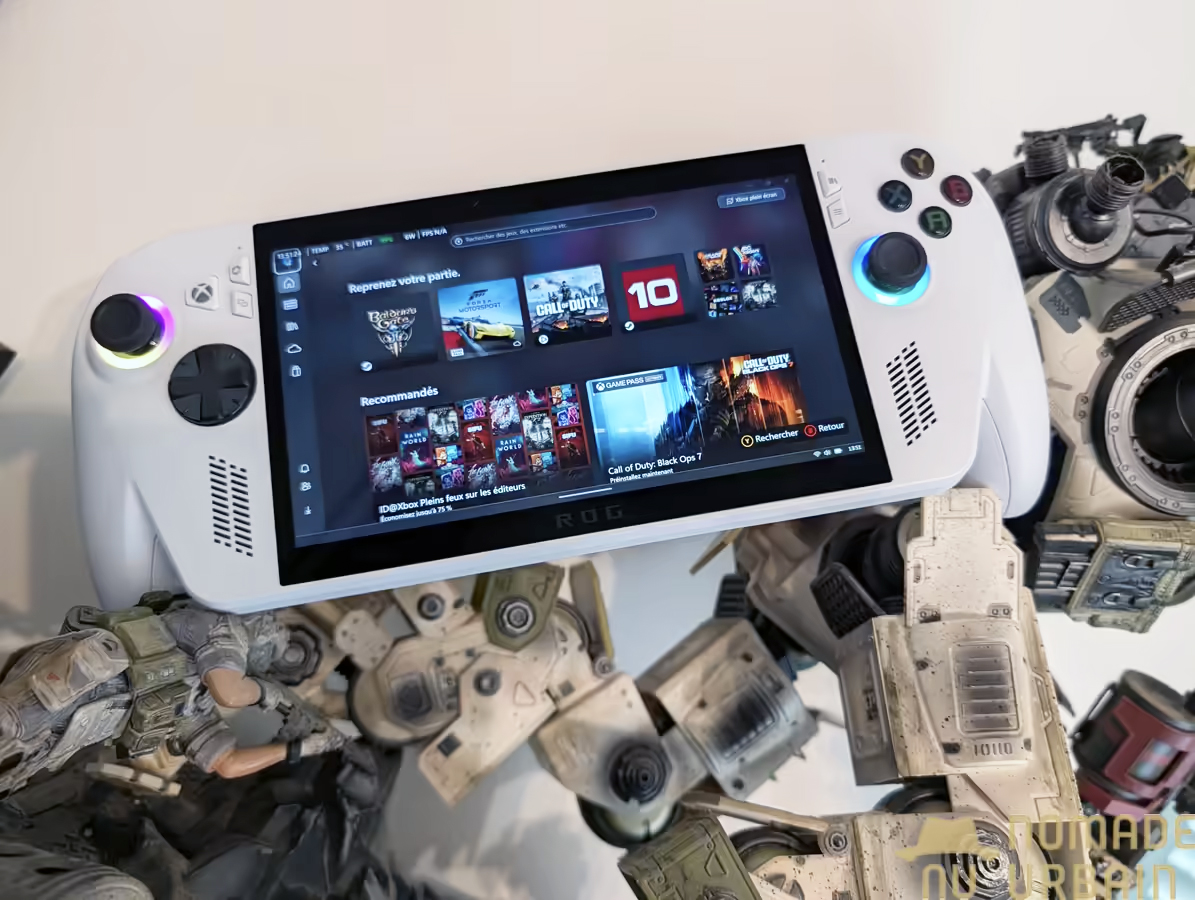Design de la Asus Rog Xbox Ally : un Xbox, presque, dans la poche