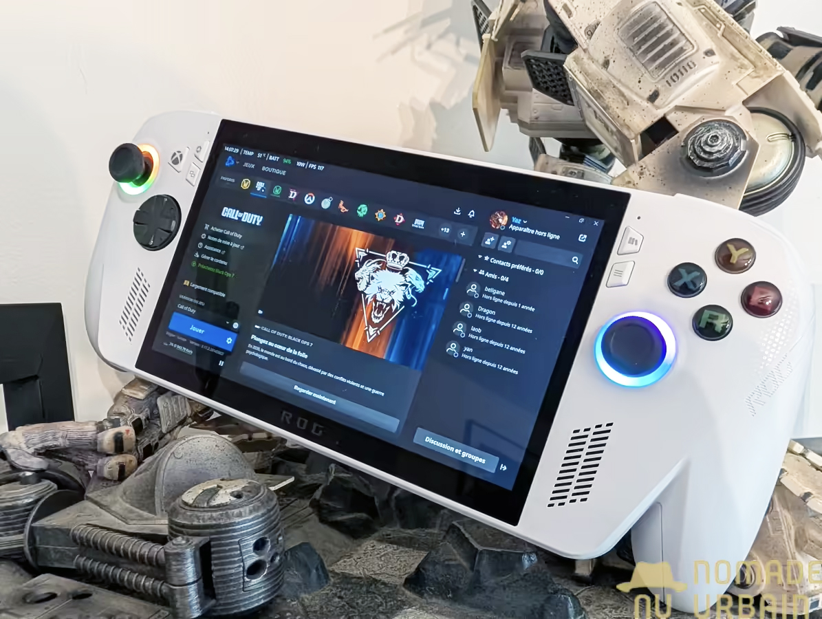 Ecran de la Asus Rog Xbox Ally : du LCD efficient en 120 Hz
