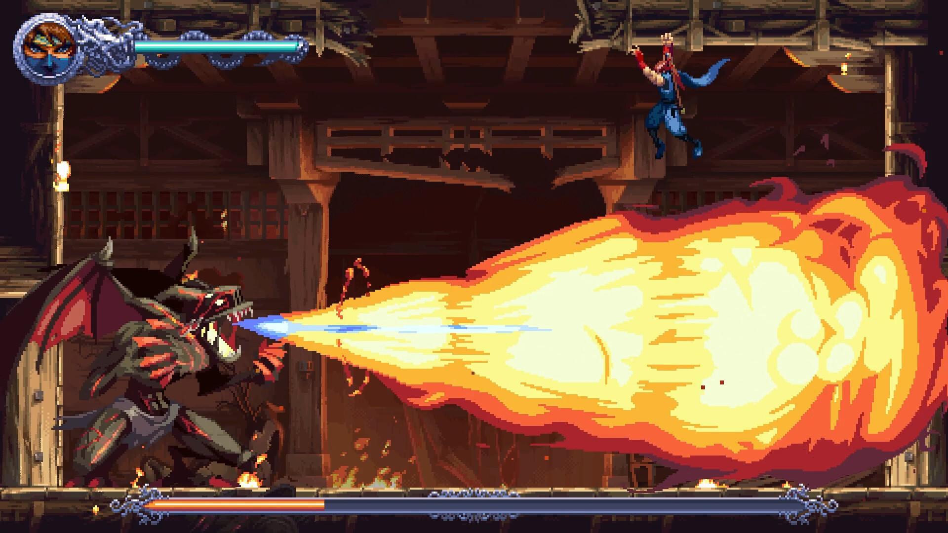 Technique de Ninja Gaiden Ragebound : un pixel art d'orfèvre